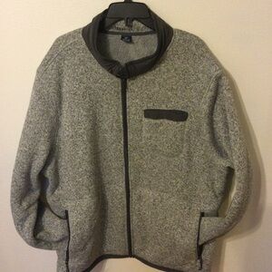 George Gray & White Mens Sweater Jacket Zip Fleece Lined Size 3XL